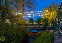 Dawlish lights up after storms