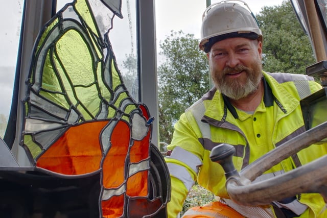 Water worker inspires stained glass art 