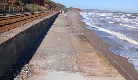 Sea wall footpath reopens ahead of schedule after storm repairs