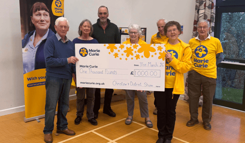 Marie Curie benefits from village show's generosity