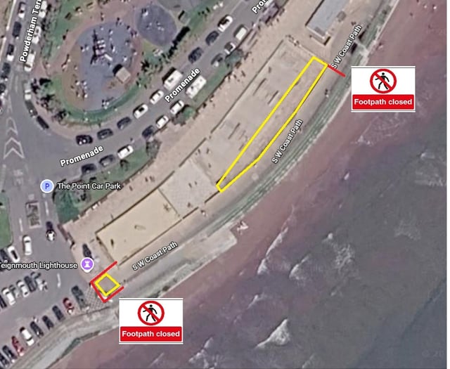 Teignmouth promenade repairs enter final phase