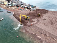 Work starts on vital beach reprofiling 