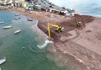 Work starts on vital Teignmouth beach reprofiling