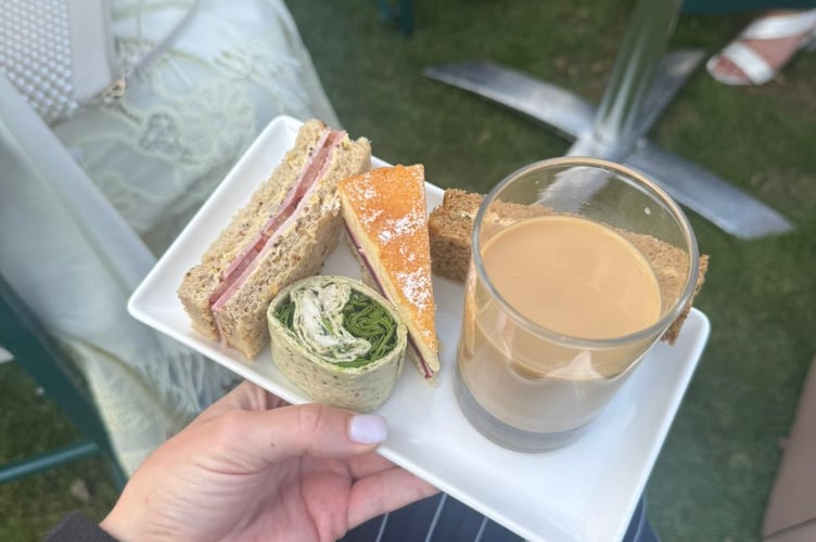 The tea served at the Buckingham Palace garden party