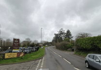 Road outside Bishopsteignton garden centre closed after crash