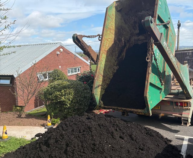 Community allotment receives six-tonne compost donation