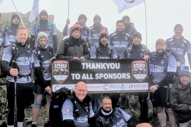 Rugby veterans complete Three Peaks for charity