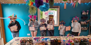 Newton Abbot art exhibition by home educated children