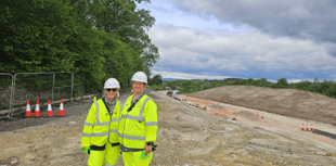 Councillors inspect progress on A382 improvement scheme