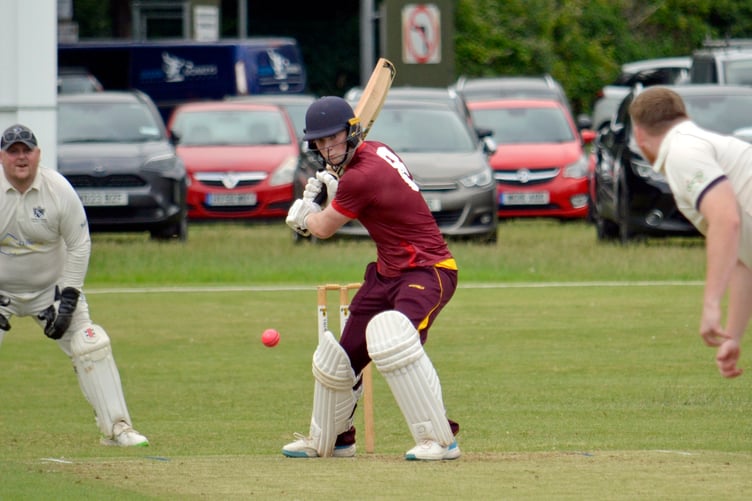 Ipplepen's Toby Holroyd, who struck 98 not out in the win over Hatherleigh 2nd XI