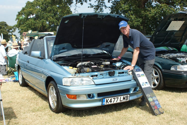 Terry Pollard of Exminster will be displaying his 1993 Ford Escort XR3i Cabriolet as part of the Modern Classics display at the 2024 Historic Vehicle Gathering." (Photo: David Morgan).