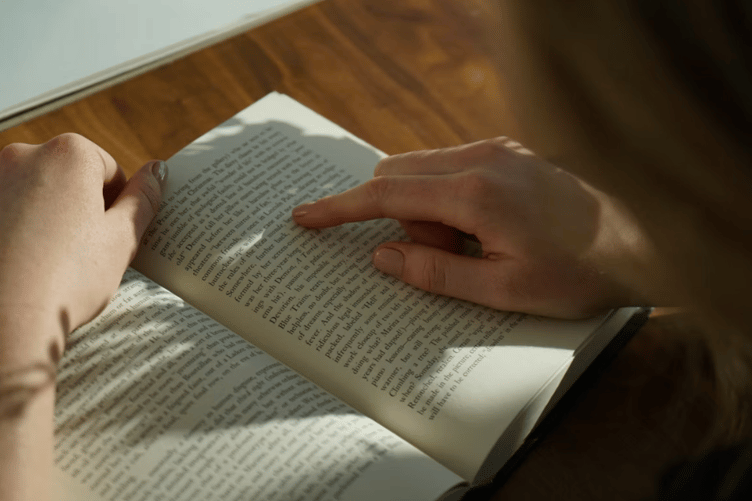 Reading stock image