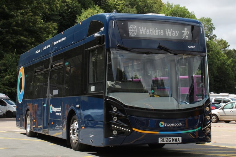 One of the Watkins Way Stagecoach buses. Photo supplied