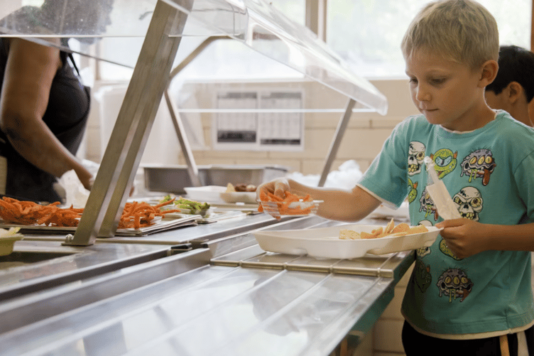Free school meals stock image