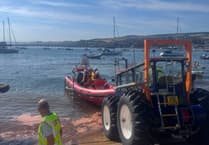 Lifeboat rescues kayakers from river Teign