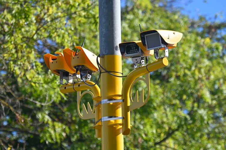 All-seeing eye in the sky. Newton Abbot's new safety cameras overseeing Torquay Road