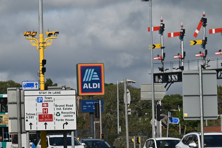 All-seeing eye in the sky. Newton Abbot's new safety cameras overseeing Torquay Road