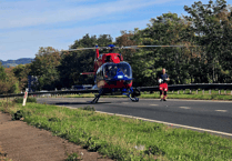 Man airlifted to hospital after car overturns on A38 near Newton Abbot