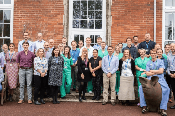 Torbay Hospital’s anaesthetic team
