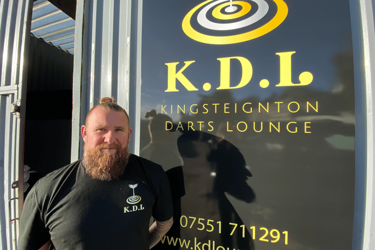 Ryan Bougourd, owner of Kingsteignton Darts Lounge