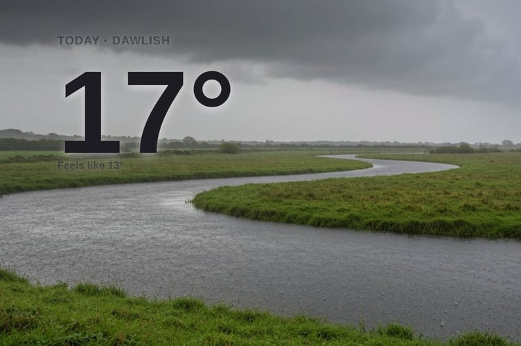 Dawlish weather: heavy rain Monday with rain expected and a high of 17°C