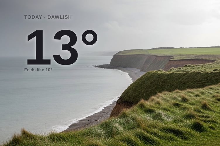 Dawlish weather: cloudy Wednesday with rain expected and a high of 12°C
