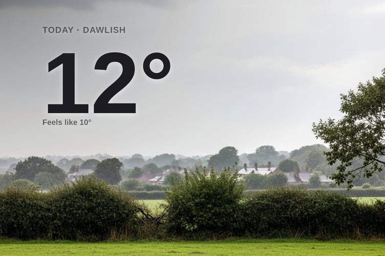 Dawlish weather: rainy Friday with heavy rain in the morning and a high of 11°C