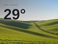 Dawlish: sunny day, high of 29°C