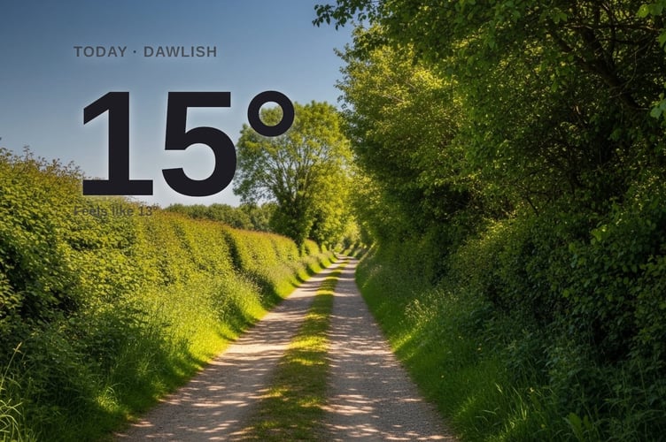 Dawlish weather: sunny Friday with little chance of rain and a high of 15°C