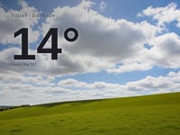 Dawlish: partly cloudy day, high of 14°C