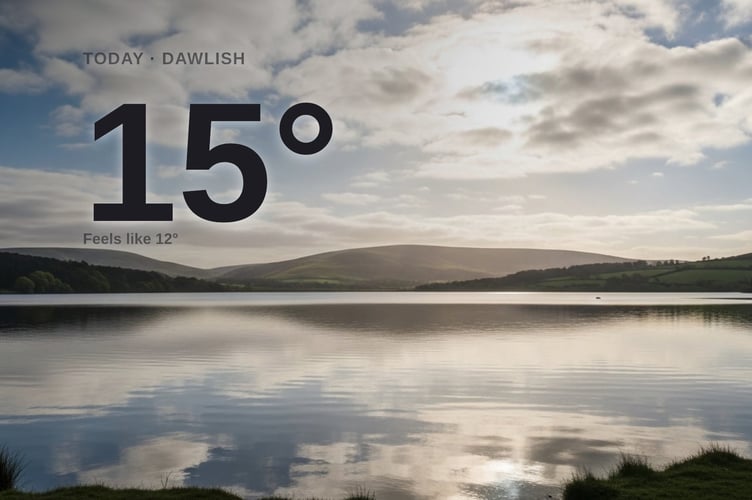 Dawlish weather: partly cloudy Thursday with little chance of rain and a high of 15°C